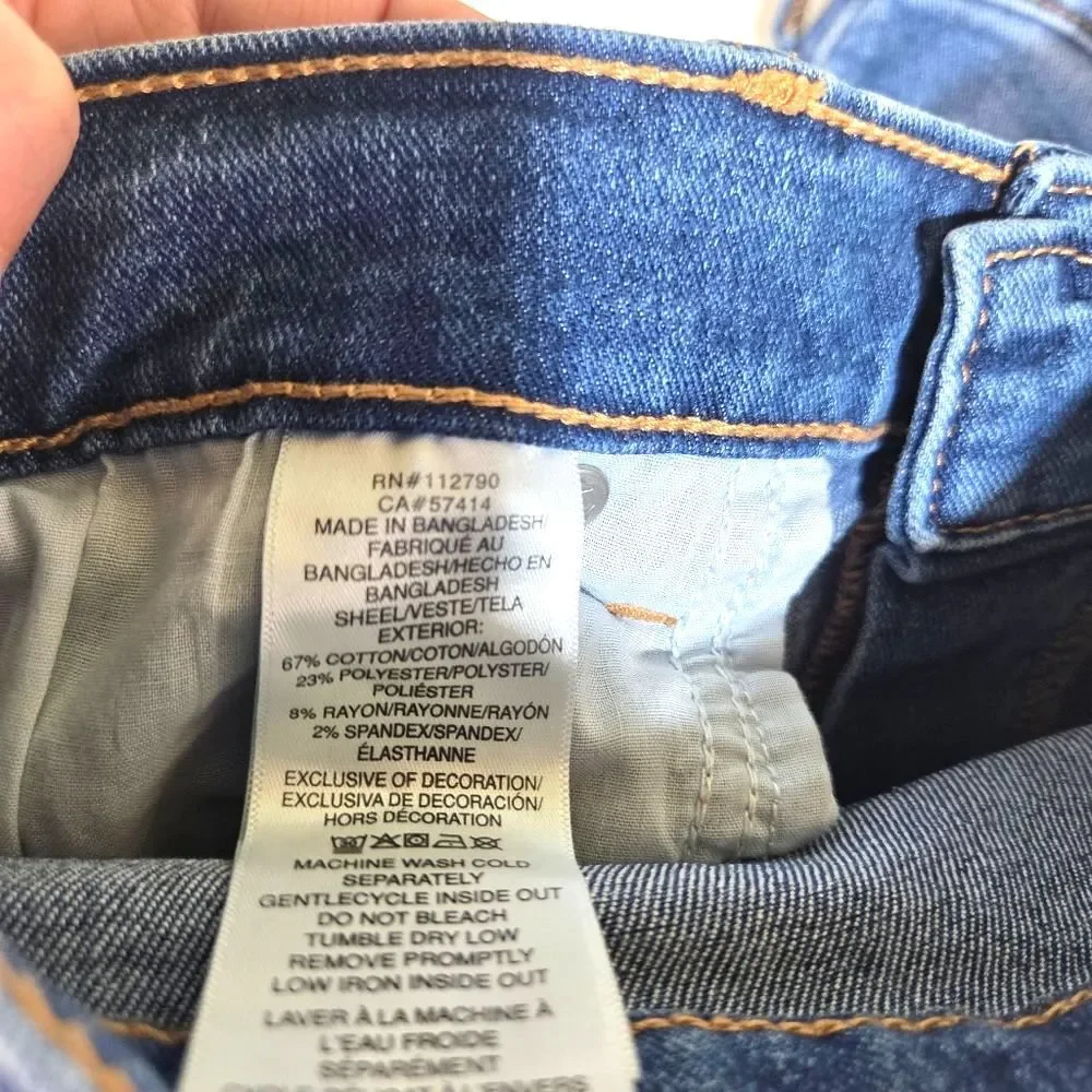 Men's True Religon Rocco Moto Relaxed Skinny Denim Blue Jeans Size 32